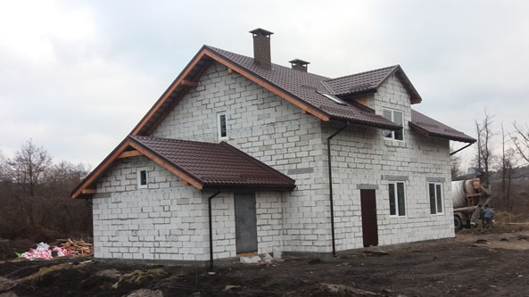 Построенный дом в селе Вита-Поштовая